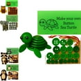 thumbnail image 2 of DIY Button Animal Craft Kit, Animal Theme Fun Christmas Button Christmas Tree Ornament Kit with Turtle, Owl, Rabbit, Christmass Tree Hanging Decorations, DIY Ornaments Kits, 2 of 2