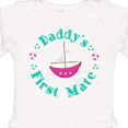 thumbnail image 4 of Inktastic Daddys First Mate (Girl) Girls Long Sleeve Baby Bodysuit, 4 of 5
