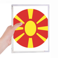 thumbnail image 1 of Macedonia Europe National Emblem Notebook Loose Diary Refillable Journal Stationery, 1 of 3
