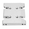 thumbnail image 1 of Gearbox Skid Plate Professional Aluminum Alloy High Strength Transmission Mount for SCX10 PRO RC Car Accessories Silver, 1 of 1