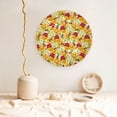 thumbnail image 5 of Wukai Bees Honeycomb Jars Of Honey Flowers Print Decorative Plate for Display,Bone China Decorative Plate, Ceramic Dinner Plate with Stand, Vertical Ceramic Plate-8in, 5 of 6