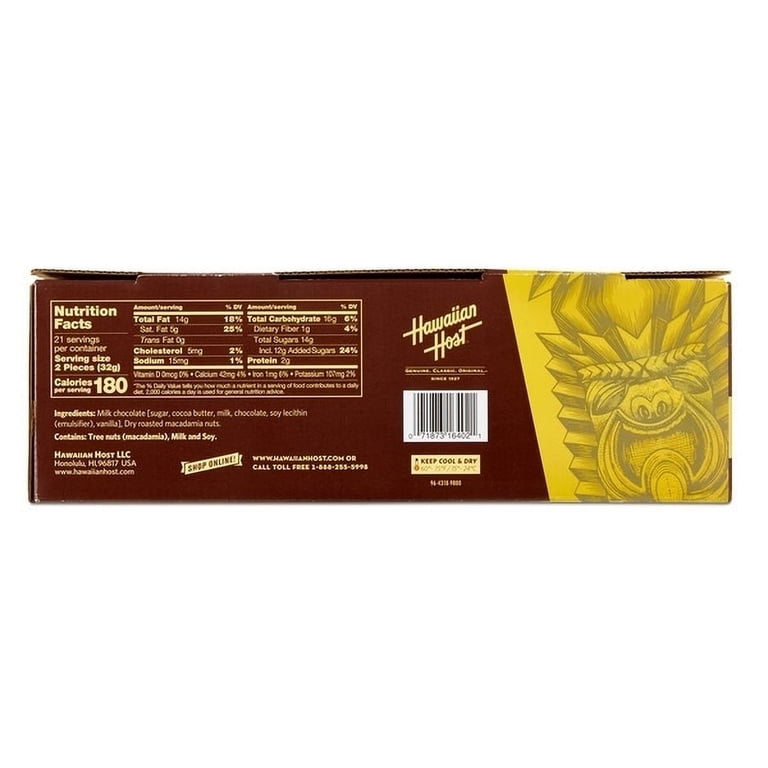 Hawaiian Host Aloha Gems Milk Chocolate Covered Macadamia Nuts, 8