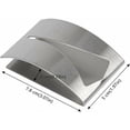 thumbnail image 3 of Toalleros fáciles de instalar para cocina, diseño de acero inoxidable sin perforaciones, toallero que ahorra espacio para baño y oficina (2 piezas), 3 of 5