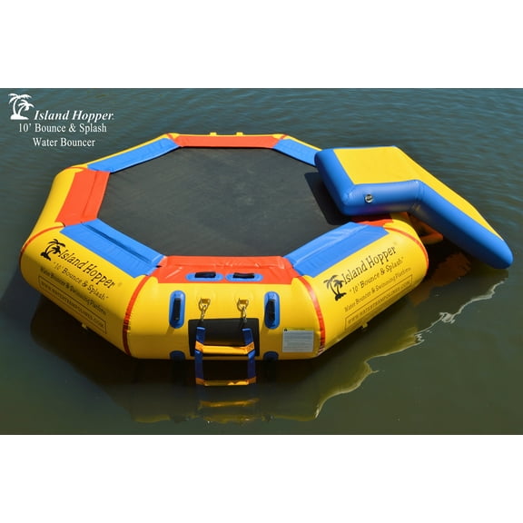 ISLAND HOPPER 10 Feet Bounce and Splash Water Park with Bouncer Slide