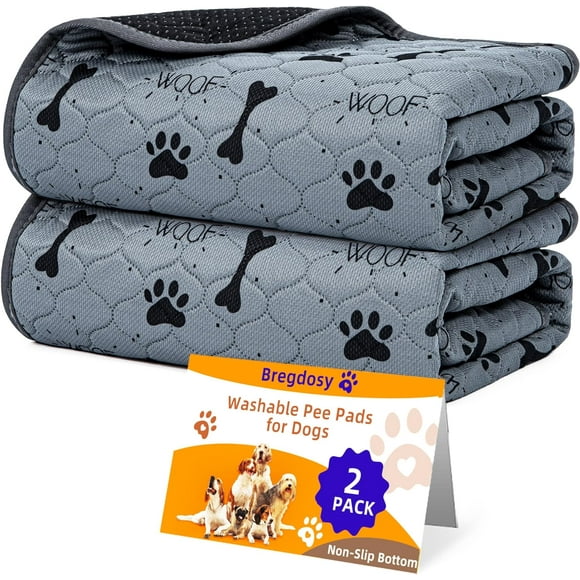 YIXIGGC Washable Pee Pads for Dogs 24x31(2pack),Reusable Pet Pee Pads,Puppy Pads with Fast Absorbent,Waterproof and Non-Slip pet Training Pads ,Protective Pads for Dog Fences and Training DYF329-2985