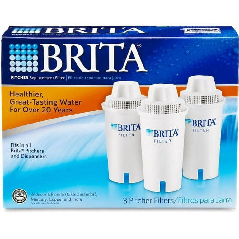 Brita Water Filter Pitcher Replacement Filters Pitcher - 100 gal - 3 / Pack  