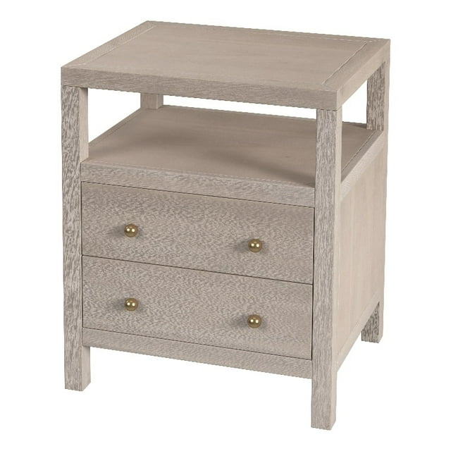 Butler Specialty Company Celine 2 Drawer Wood Nightstand - Taupe