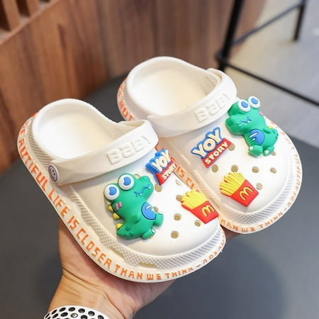 

kids Toddler Clogs for Boys and Girls Kids Outdoor Slip on Water Garden Shoes 6-6.5 A-Green