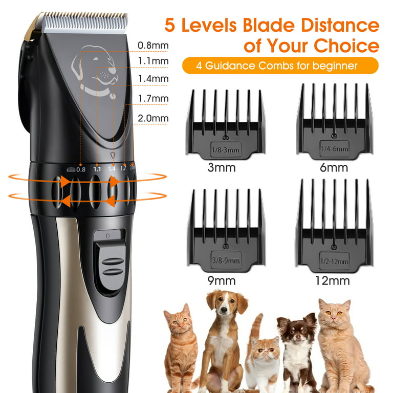 Mrdoggy Dog Clippers Best Choice For Pets, Cordless Dog Grooming Kit For  Thick Fur Has Safe And Sharp Blade, Professional Quiet Electric Hair  Trimmers