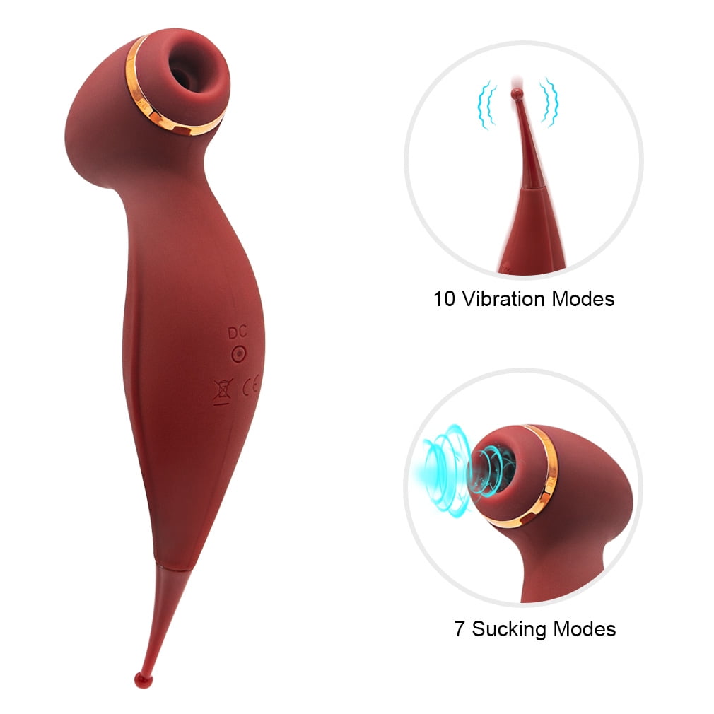 Clitoris G-spot Stimulating Vibrator for Women, Multi Vibration and Sucking Modes Soft Silicone Female Adult Sex Toys for Women G Spot Clitoral Massager photo