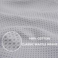 thumbnail image 3 of 100% Cotton Waffle-Weave Kitchen Dish Cloths, Ultra Soft Absorbent Quick Drying Dish Towels Light Grey, 3 of 5
