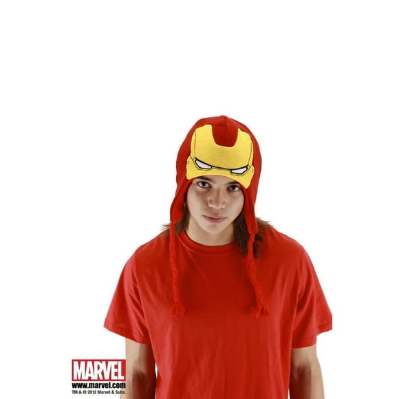 Les Vengeurs Iron Man Costume Tricot Lapland Hat One Size