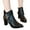 Black, variant on Women's Heeled Ankle Boots Fashion Pointed Toe Heel Side Zipper Short Booties(Beige,7)