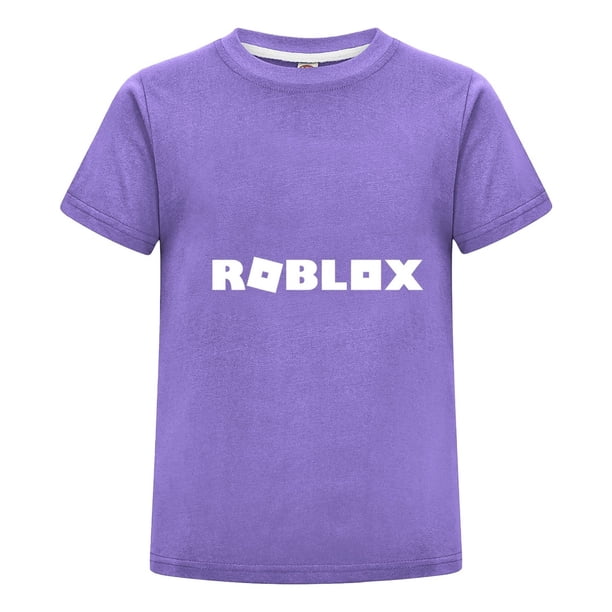 Camiseta Roblox para Niño Ninas en Verano, Playera Infantil Gamer con Estampado Colorido de Personajes, Ideal para Regalo y Uso Diario