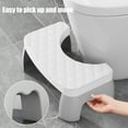 thumbnail image 7 of Foldable Toilet Stool for Squatting Position | Bathroom Poop Stool with Non-Slip Base | Stackable Potty Step Stool Fits All Toilets | Detachable Design for Easy Storage | Blue Green White, 7 of 7