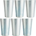 thumbnail image 1 of Arora Aluminum Cups For Drinks Metal Color-Changing Silver Color Tumbler Aluminum 20Oz Cup Set Of 6, 1 of 4