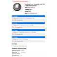thumbnail image 2 of Rear Brake Drum - Compatible with 1990 - 2000 Chevy K2500 1991 1992 1993 1994 1995 1996 1997 1998 1999, 2 of 2