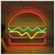 thumbnail image 1 of Letrero De Neón Hamburguesas Para Comida Rápida. LED Decorativo Pared Para . Bienvenido A La Inauguración Tu Sala Juegos, Dormitorio 40cm, 1 of 8