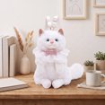thumbnail image 4 of HAHUT Kawaii Fluffy Kitten Plush Backpack for Women, Stuffed Animals Bag with Adjustable Shoulder for Birthday Travel Daily Use (White), 4 of 8