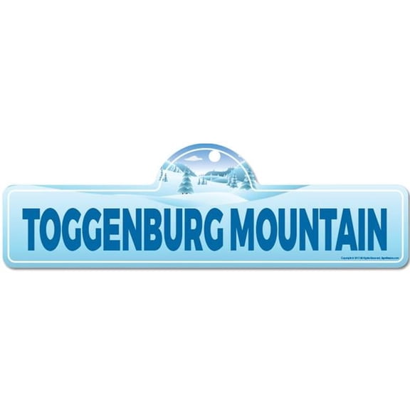 SignMission P-618 Toggenburg Mountain 6 x 18 in. Street Sign - Toggenburg Mountain