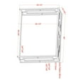 thumbnail image 7 of Furniture of America Lark Waterfall Pattern Glass Top and Metal Chrome Sofa Table, 7 of 7