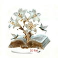 thumbnail image 2 of Hometravel Acrylic Book Flower Ornament, Floral Design with Book Shape Decor, Decorative Acrylic Art Piece for Bookshelf and Home Decor Arrangements, 2 of 3