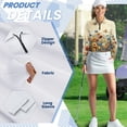 thumbnail image 5 of Uorisanigo Classic Flower Womens Golf Shirt with Zipper Size 2XL Comfortable Casual Butterfly Women's Dry-Fit Golf Polo Shirts Outing Wear for Workout Sports, 5 of 7