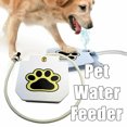 thumbnail image 2 of IKemiter Pet Dog Water Fountain Step on Paw Pedal Activated Drinking Water Dispenser Providing Constant Stream, 2 of 6