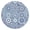 Lue Ethnic Geometric, variant on Vibrant Floral Pattern Round Fitted Tablecloth with Elastic Edge,Dining Table Cover Waterproof,Outdoor Round Tablecloth for Camping,Dining,Indoor and Outdoor