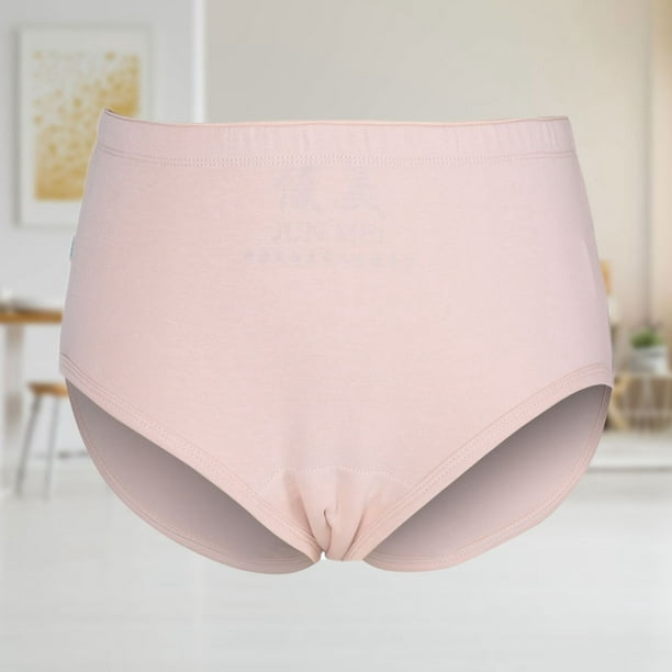 Cotton Incontinence Underwear, Elastic Underwear, Washable Soft Comfortable  Travel Indoor For Menstrual Period Women