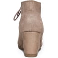 thumbnail image 4 of J. Adams Roxy Low Heel Wedge Lace Up Ankle Boot, 4 of 7