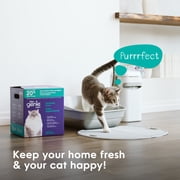 Litter Genie Light Unscented Clumping Cat Litter, 28 lbs with 9 ft refill| Lightweight 20% Lighter Natural Clay | Fast-Clumping, Odor Control, Dust-Free
