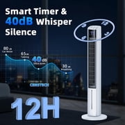 45 Windowless Portable Evaporative Air Cooler, 3 Speeds, 4 Modes, 4L Tank, 12-Hour Timer, 120° Oscillation, Remote Control