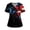 01-Royal Blue, variant on 250 Anniversary USA Shirt Women, Plus Size Stars Patriotic Short Sleeve V Neck Nurse Shirt with Pockets, Nursing Uniforms for 4th of July