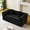 Black, variant on 66" Lychee-Textured Loveseat Sofa, Small Loveseat with Cloud-Like Comfort, Traditional Sofa with No Assembly for Living Room Home Space, Black
