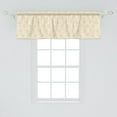 thumbnail image 2 of Ambesonne Contemporary Window Valance, Art Deco Roses, 54" X 18", Peach and White, 2 of 3