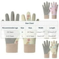 thumbnail image 3 of NAISIBABY Girls Snow Gloves (3-12T), Thermal Waterpoof Stretchy Kids Winter Outdoor Ski Cycling Gloves Purple, 3 of 5