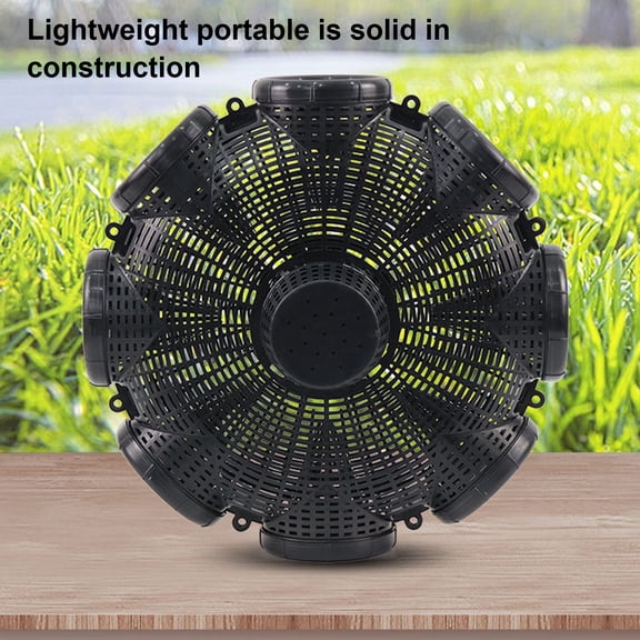 sunsanly Fishing Bait Trap 3/6/8 Holes Heavy Duty Fine Mesh Portable River Prawn Shrimp Crawfish Eel Loach Crab Catcher Trap Fish Cage