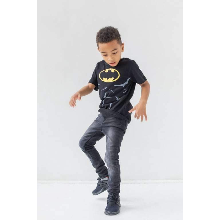 Boys Pack Batman to Toddler Kid Joker Big Little T-Shirts 3 Riddler DC Comics