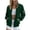 Army Green, variant on Womens Classic Jacket Zipper Ribbed Cuff Outerwear Lightweight Baseball Coat