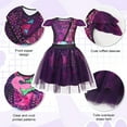 thumbnail image 3 of Benylion Princess Mal Costume for Girls Dress up Dragon Popular Musical Role Play Kids Fancy Party Tulle Outfit for 3-4 years, 3 of 6