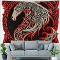 thumbnail image 4 of BCIIG Horse Dragon Celtic Designs Tapestry Wall Hanging Unique Style Graphic Tapestries Home Wall Decor Art for Living Room Bedroom Apartment Farmhouse Dorm 4 Sizes Available 40x30inch, 4 of 6
