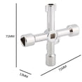 thumbnail image 4 of Llave Cuadrada Triangular Universal Llaves Fontanero para Medidor Eléctrico Gas, 4 of 5