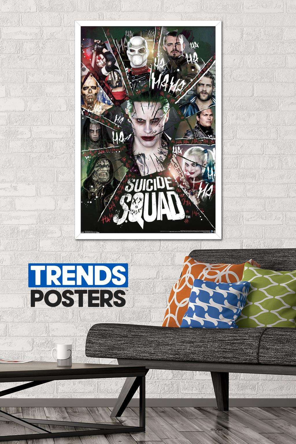 DC Comics Movie - Suicide Squad - Circle Wall Poster, 22.375" x 34", Framed