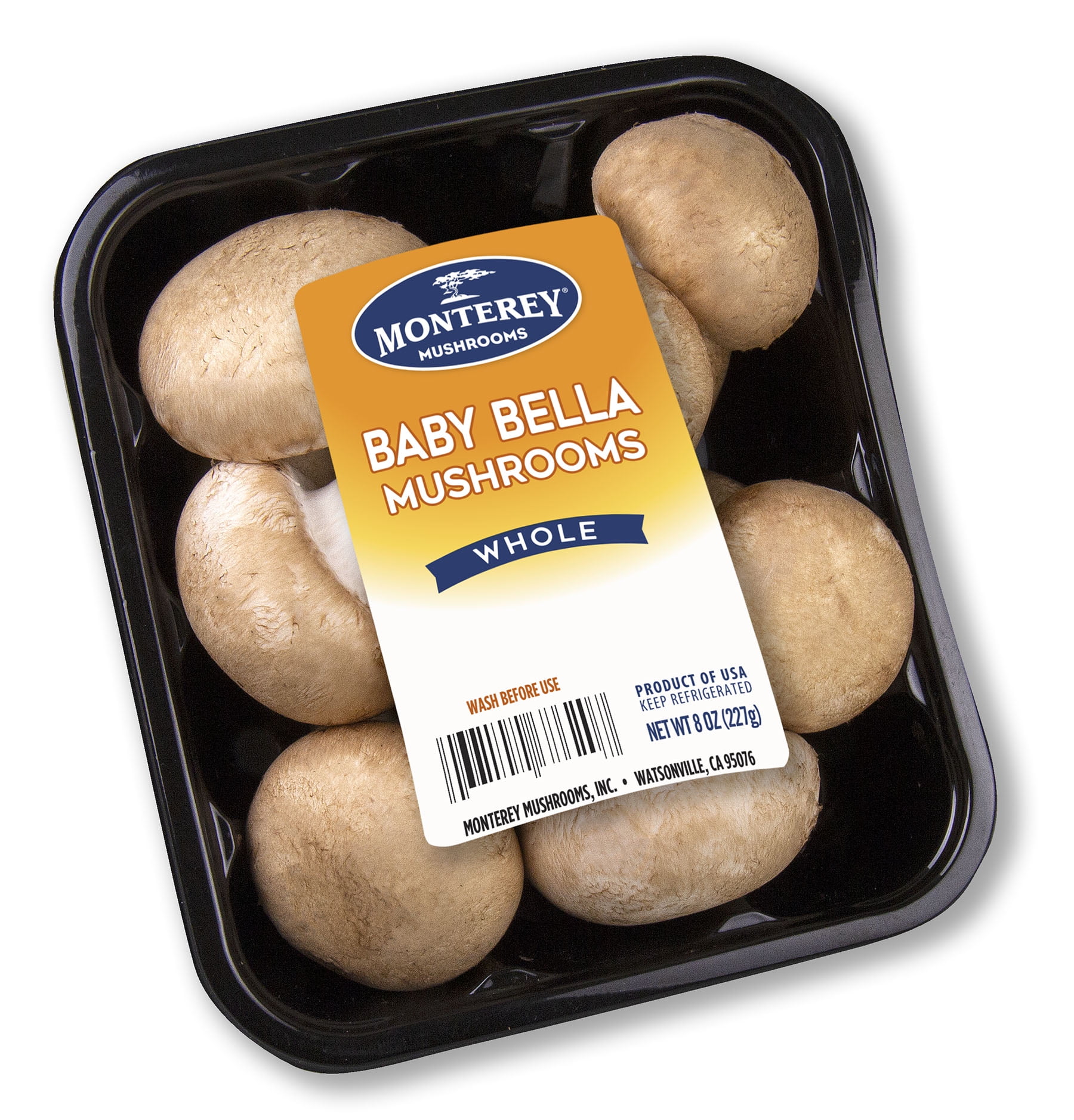 California Whole Babybella Mushrooms, 8 oz