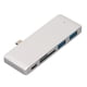 thumbnail image 1 of Hub USB C portátil 5 en 1 PD de carga rápida Bling Bling color plateado, 1 of 12