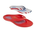 thumbnail image 1 of Tony Little Cheeks Healthy Lifestyle Sandal Gel Footbed- 2 Pair, (9,American Red), 1 of 5