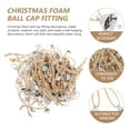thumbnail image 6 of OUNONA Silver Ball Caps for DIY Christmas Decorative Ornaments 100Pcs, 6 of 7