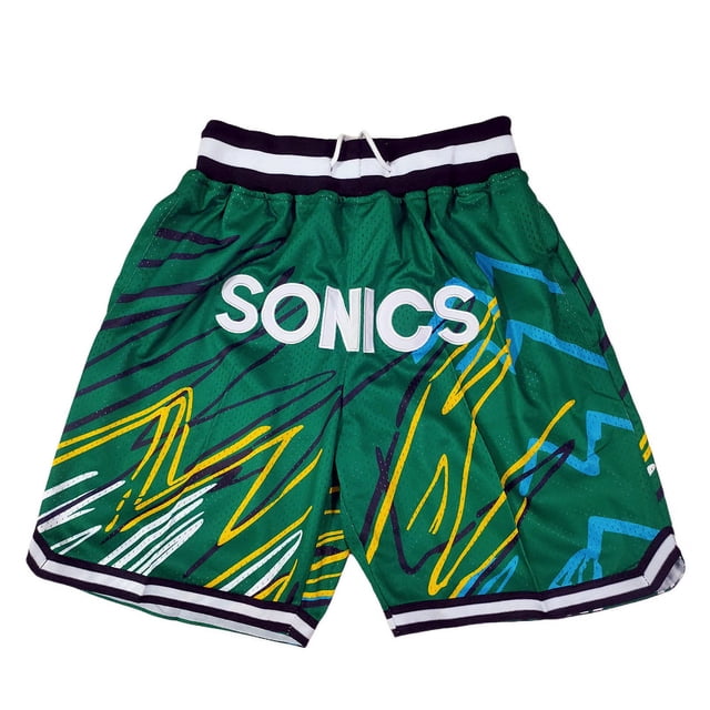 Shorts en Jersey, Lakers Raptors Magic Heat Retro Dense Rust Pocket Training Pants, Shorts de Sport pour Hommes et femmes-SHUNJING