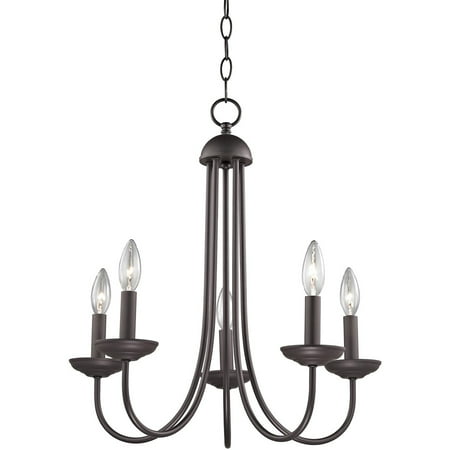 

Chandeliers 5 Light Fixtures With Oil Rubbed Bronze Finish Metal Material Candelabra 20 300 Watts